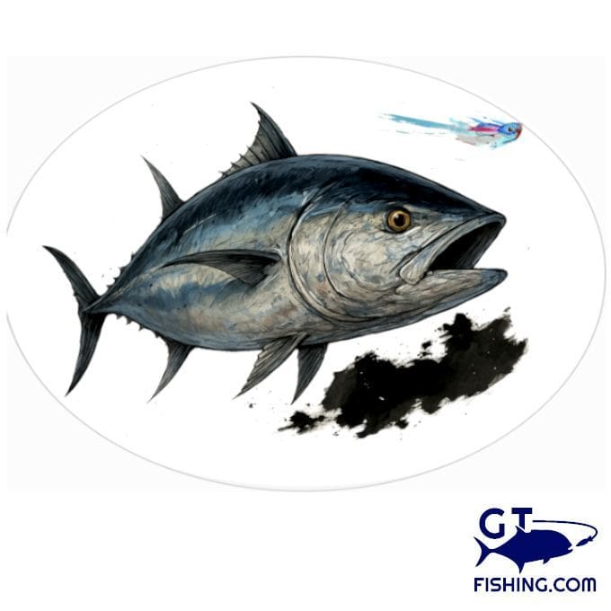 Gt Fish Sticker Tuna Art Sticker - GT-FISHING.COM